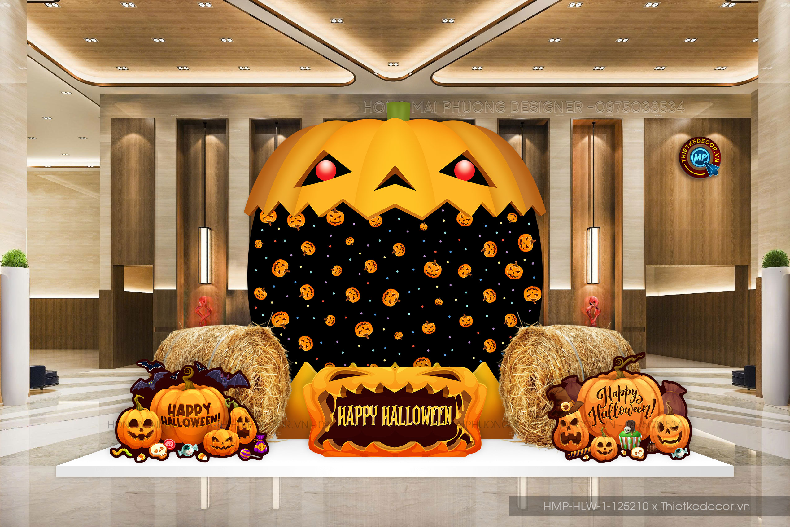 Happy halloween quả bí ngô